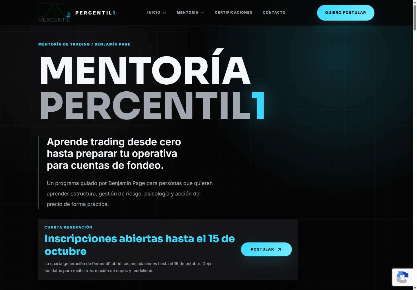 Proyecto Mentoría Percentil1
