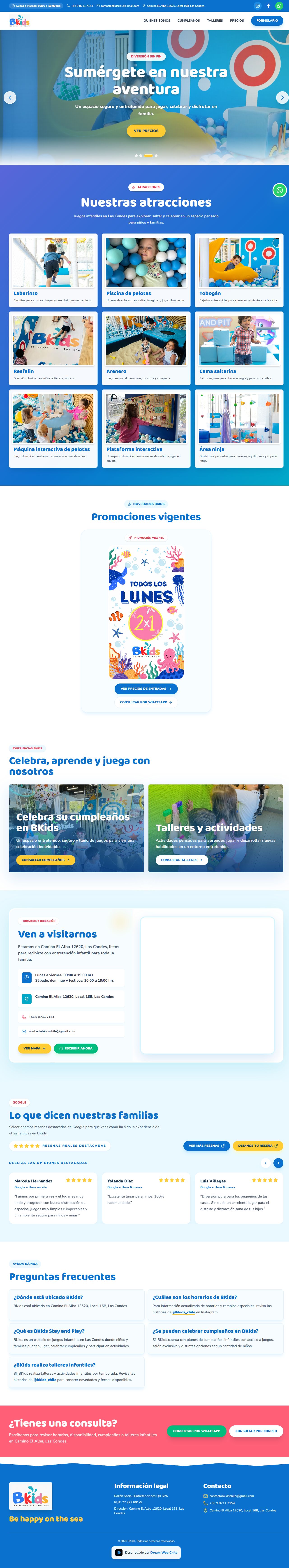 Captura real del proyecto BKids